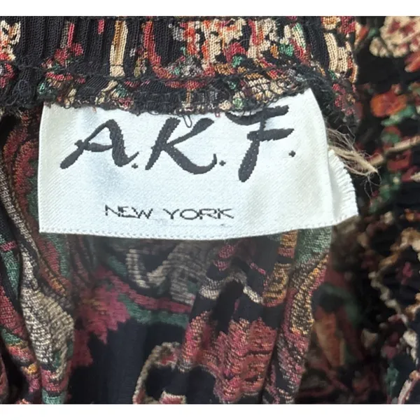 Vintage ARF Skirt Size Medium Dark Indie Grunge Regency Whimsigoth Union Made - Image 6