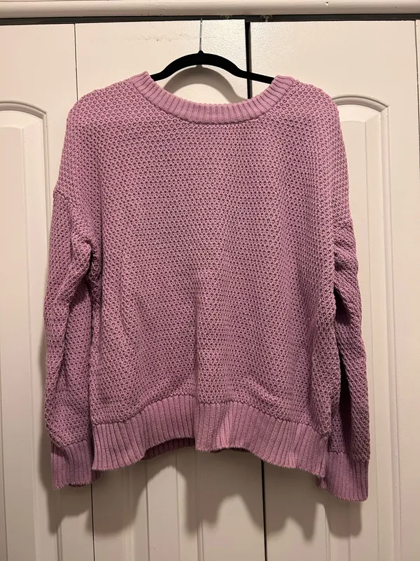 Pact 100% Organic Cotton Lilac Sweater - Image 2