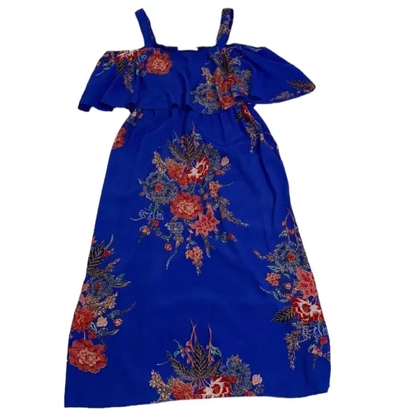 Ripe Off Shoulder Floral Print Maternity Dress(Small) - Image 3