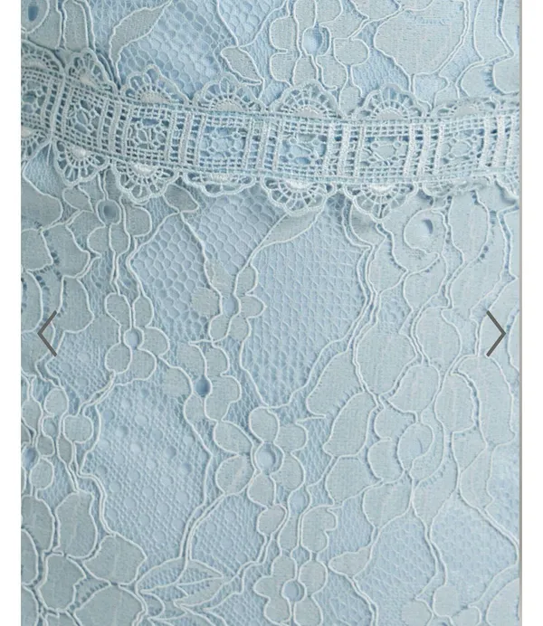 Showpo LEURAH SWEETHEART ASYMMETRIC MIDI DRESS IN PALE BLUE - Image 3