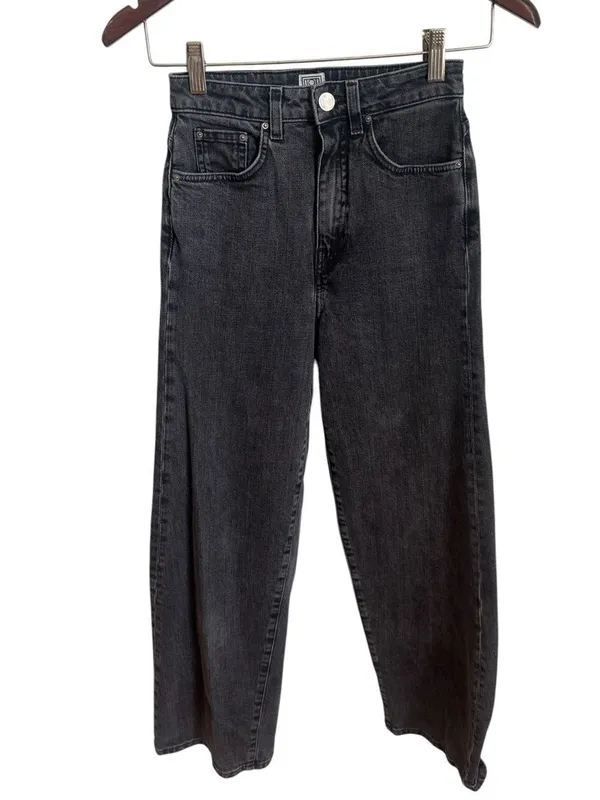 Toteme Flare Fit Jeans in black grey wash 23 - Image 4