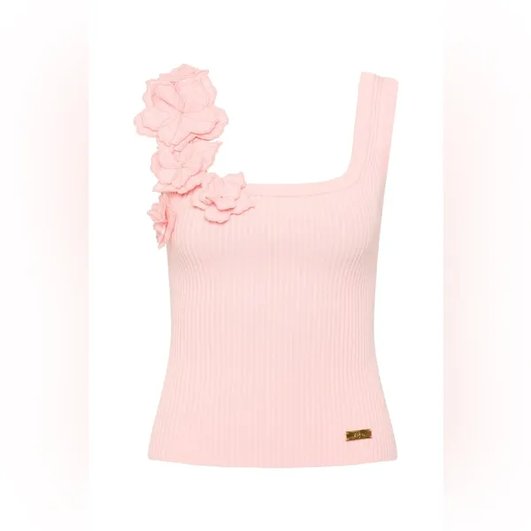 AJE SPLENDOUR FLOWER KNIT TANK S - Image 2