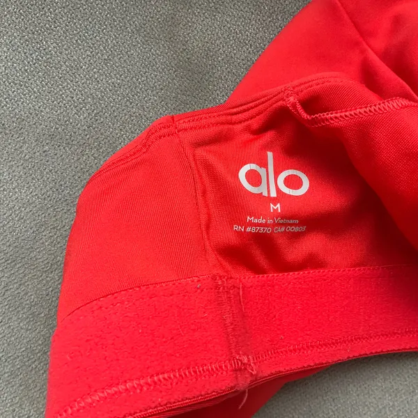 Alo Yoga Airlift Advantage Racerback Bra Red Hot Summer M - Image 3