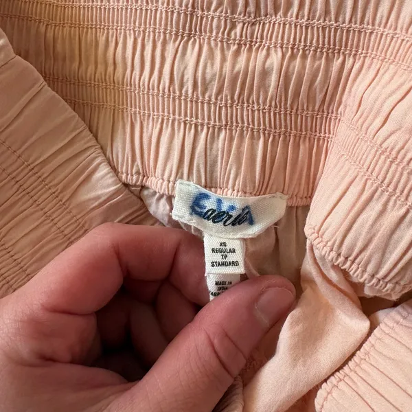 Aerie High Waisted Wide Leg Cargo Pants in Light Pink Size Women’s XS Regular - Image 6