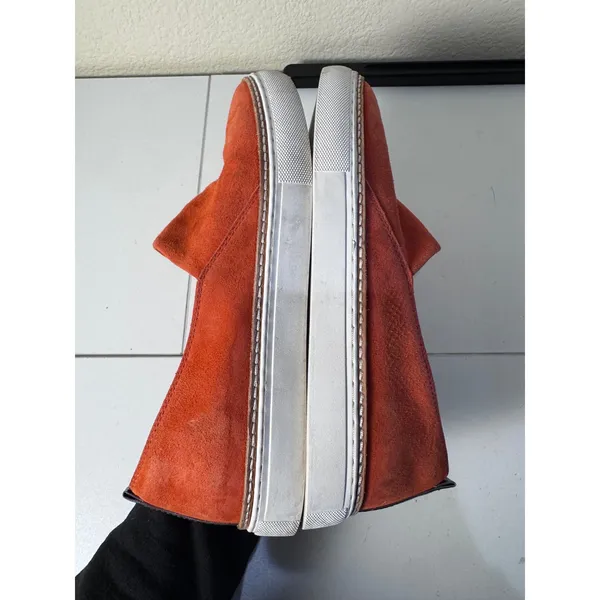 Johnston Murphy Slip On Shoes Womens 7.5 Orange Suede Travel‎ Comfort Minimalist - Image 7