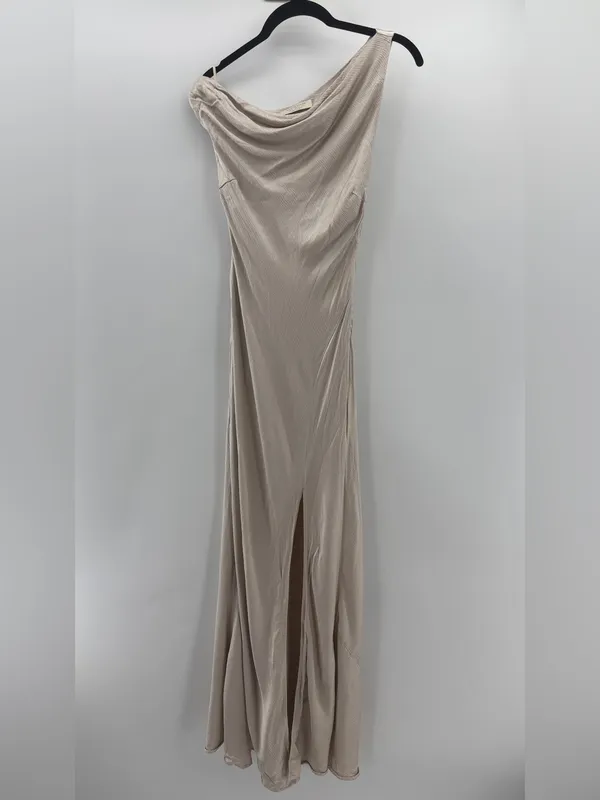 Bec & Bridge Sol Asymmetrical Dress in Sand AU8/US4 - Image 3