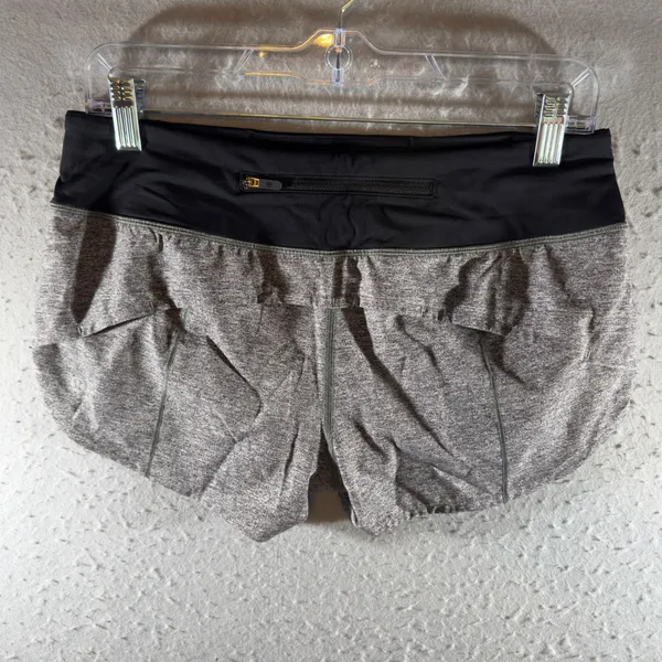 1680 | Lululemon‎ Speed Up Running Workout Shorts Heathered Gray Women 6 - Image 2