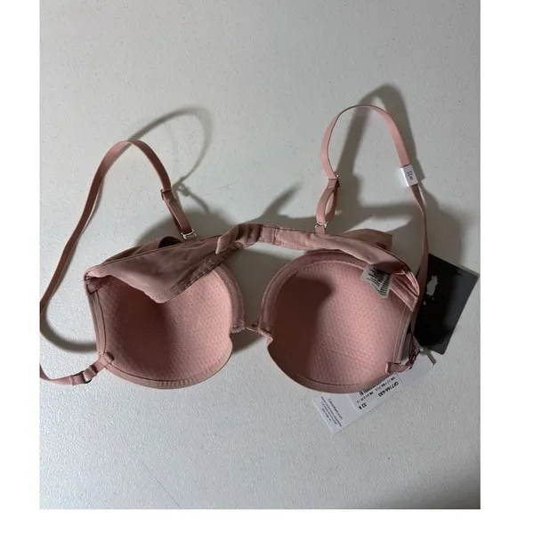 Calvin Klein NWT 32B Sculpt Lightly Lined Demi Bra Pink 2-Way Convertible Straps - Image 3
