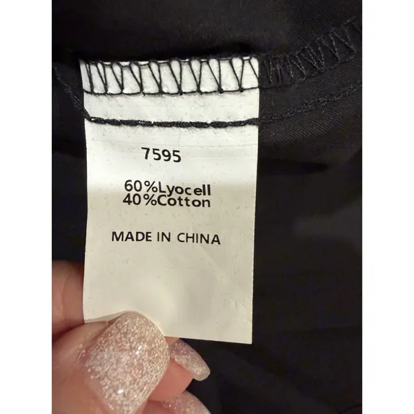 NWT Kirundo black sleeveless midi halter dress cotton blend size large - Image 8