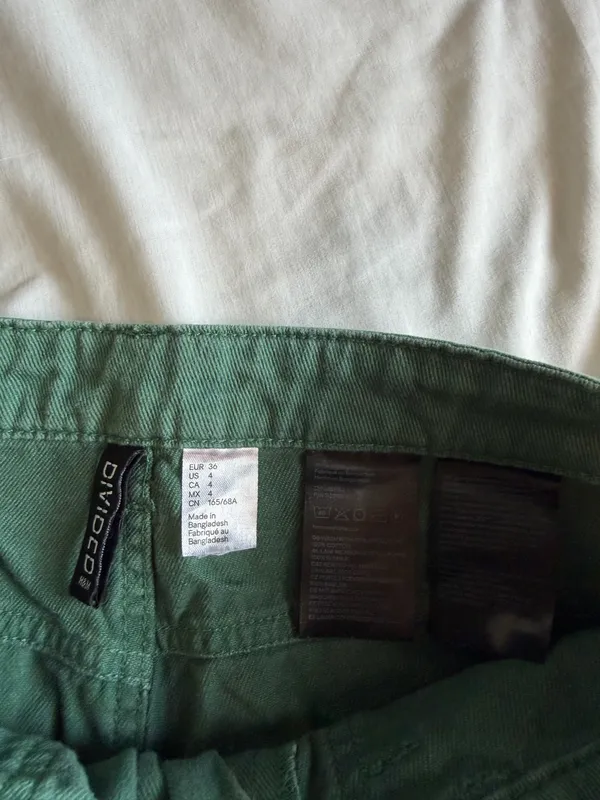 H&M Green Straight Leg Pants - Image 2