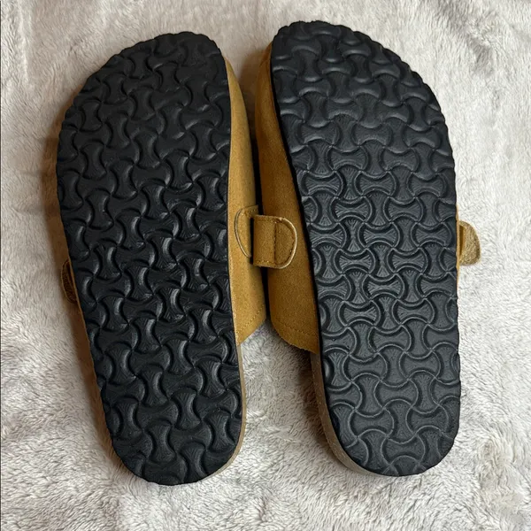 Tory Burch Tan Suede Slip-On Mules - Image 3