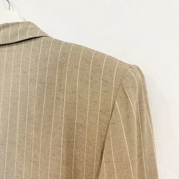 Lew Magram Blazer Size 16 Pinstripe Double Breasted Vintage Oversize Slouchy 90s - Image 6