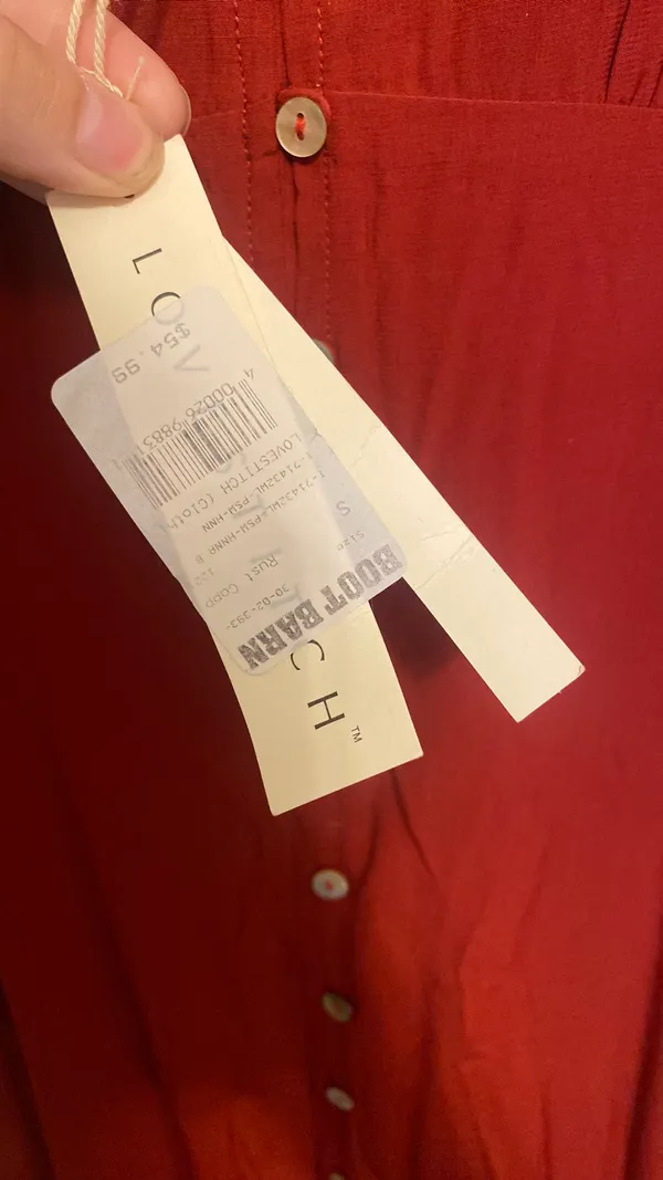 Lovestitch Boot Barn Red Slip Dress - Image 2