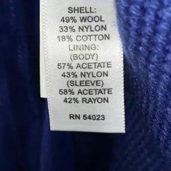 Banana Republic Royal Blue Wool Blend Double-Breasted Coat | 3/4 Sleeve Vintage Style XS - Image 6