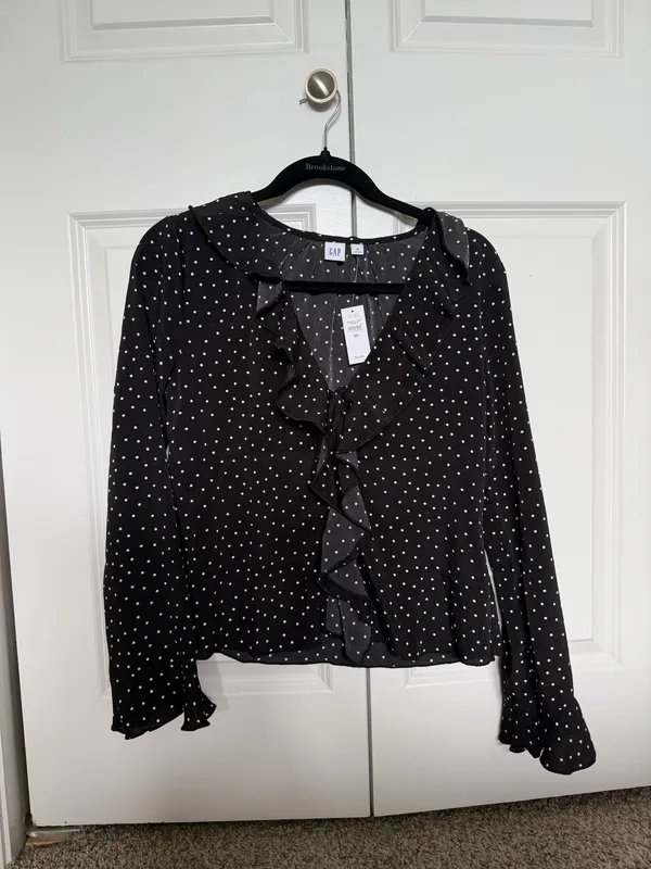 Gap Polka Dot Ruffle Blouse - Image 2