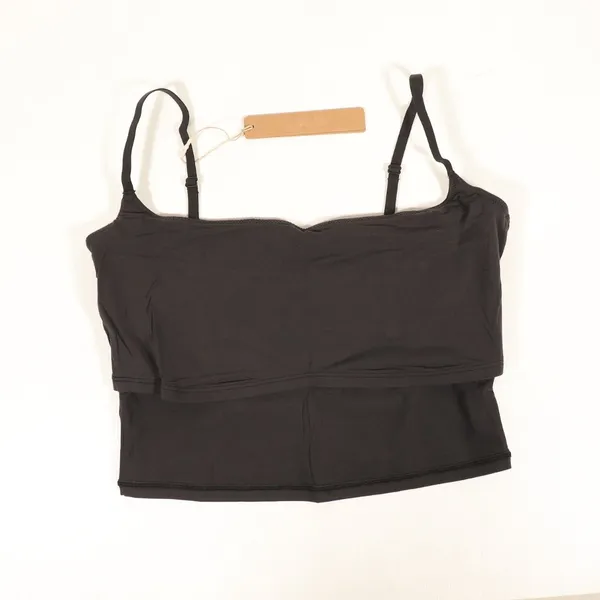 NWT SKIMS Fits Everybody Cropped Cami in Onyx - Image 10