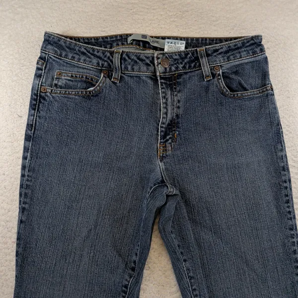 Gap Flare Stretch Jeans Womens‎ 10R Blue Medium Wash Denim Low Rise Flare Leg - Image 3