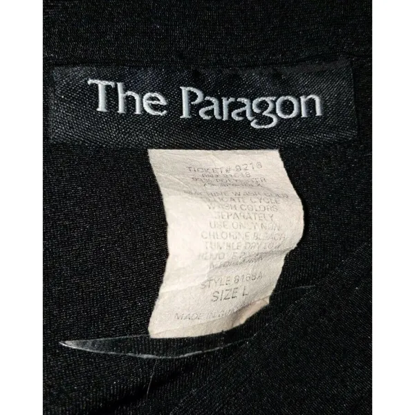 Paragon Large Black  Polyester Blend  Button Down Jacket Dress 22h - Image 6