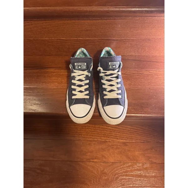Converse Chuck Taylor All Star Navy Blue Floral Lining Low Top Sneakers - Image 4