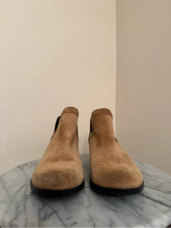 Sorel Lolla Cut Out Booties Women’s Size 7.5 Tan Suede Ankle Boots Casual - Image 3