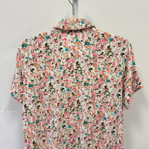 State of Day Intimates Floral Pajama Set Large Tencel Modal Short Sleeve Shorts - Image 6