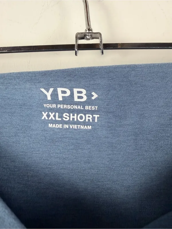 Abercrombie & Fitch YPB blue crossover wide leg yoga pants size XXL short - Image 2