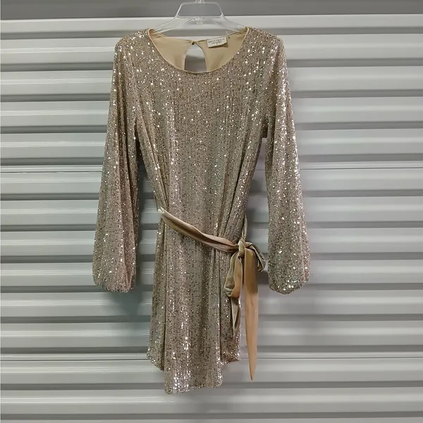 Dress Forum Sequin Dress Women Small Gold Formal Evening Cocktail Party Wedding - Image 4