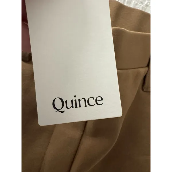 Quince Ultra-Stretch Ponte Straight Leg Pants Roasted Pecan Size Medium - Image 5