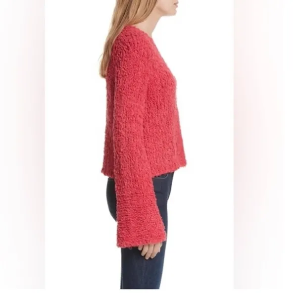 Free People small pink oversized knit sweater - Image 3
