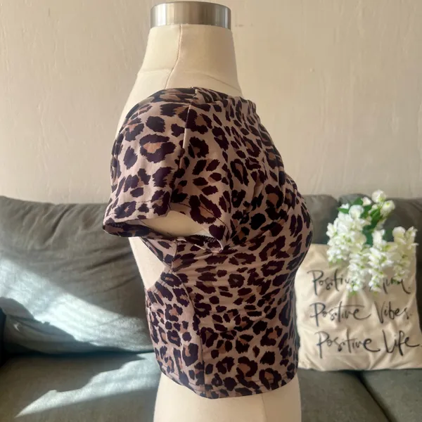 Backless Leopard Top Purple - Image 5