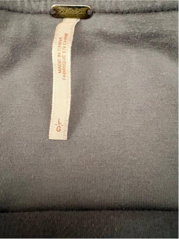 Free People Essential Scrunch Skirt Grey Combo Women's Size L - Image 6