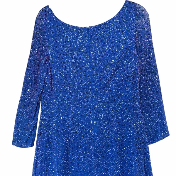 Mon Cheri Vintage Embellished Evening Gown Blue Size 12 Formal Dress‎ Wedding - Image 8