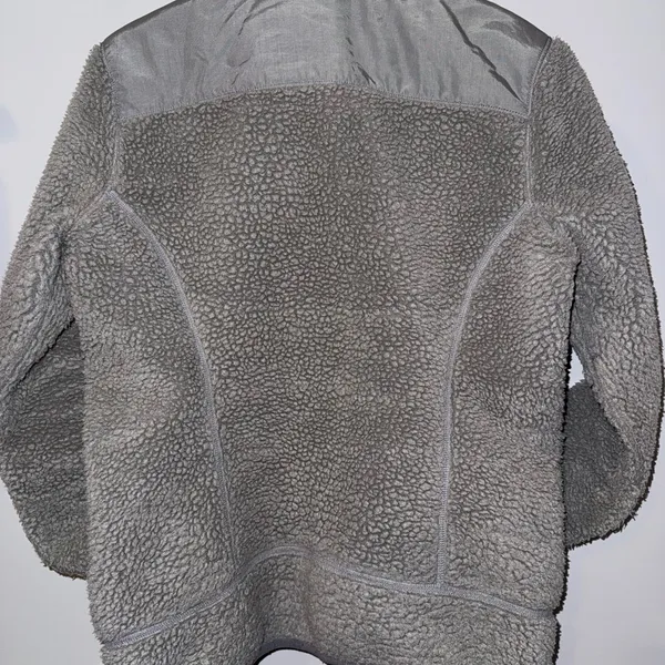 Patagonia Womens Retro X‎ Deep Pile Sherpa Zip Up Jacket Gray Large J - Image 5