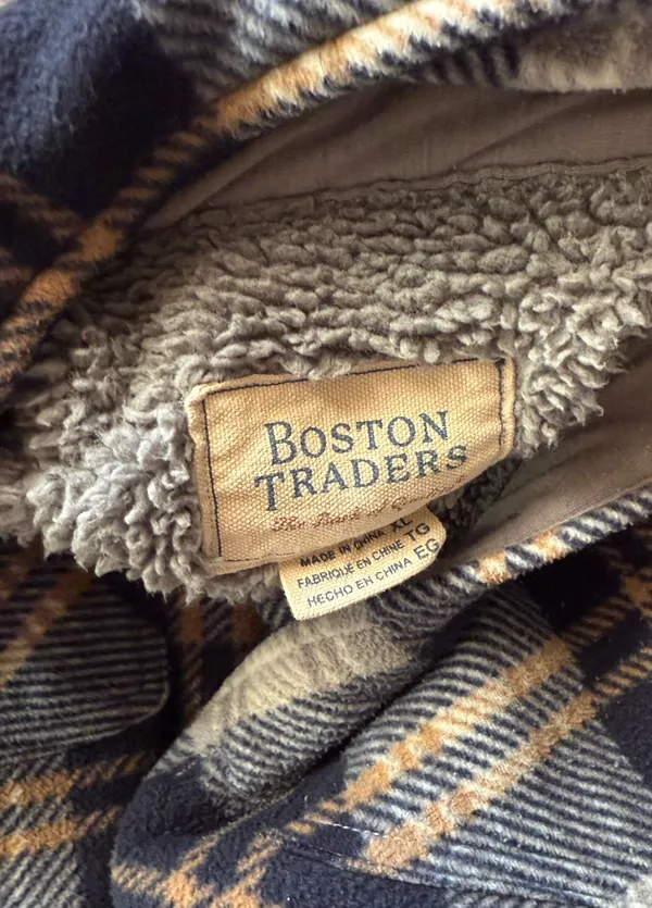 Boston Traders Sherpa Lined Flannel Fleece - Image 2