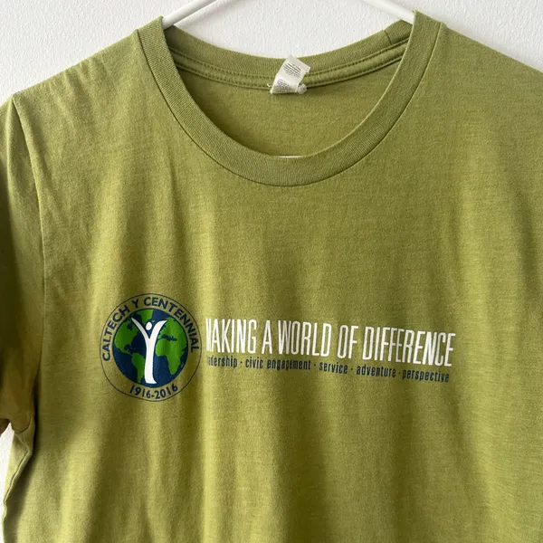 Bella+Canvas Caltech Green T-Shirt Size Medium - Image 2
