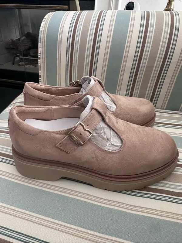 Dr. Scholl's Beige Suede T - Image 4