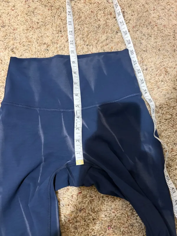 Lululemon Wunder Train High Rise Tight 25" in Sun Bleached Wash True Navy - Image 13