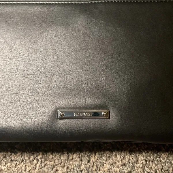 Black Clutch purse With Silver Studded Beading‎ Stud Clutch Classy Edgy Dressy - Image 4