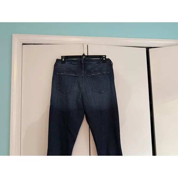 Universal Thread Mid Rise Skinny Jeans Dark Wash‎ Distressed 8 29R Casual Chic - Image 4