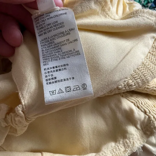 Urban outfitters yellow feminine tank top - Image 4