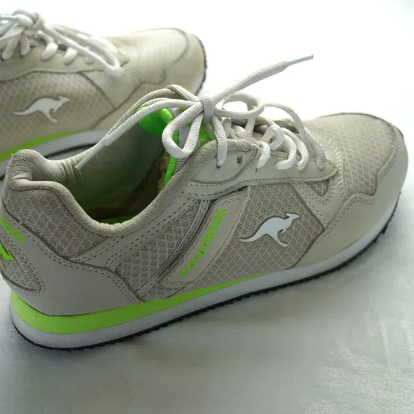 KangaROOS White Neon Green Sneakers Womens‎ 8 EUR 40 - Image 4