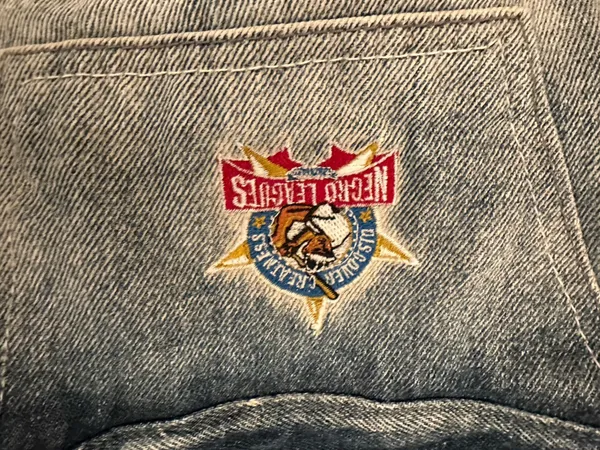 Negro League Baseball Museum Denim Blue Jean Jacket Mens 3XL XXXL Team Logo - Image 13