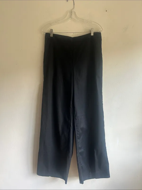 Banana Republic Hayden Wide Leg Linen Blend Black Pants Size Medium NWT - Image 9