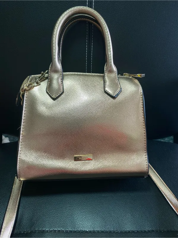 ALDO Rose Gold Mini Satchel Bag - Image 2