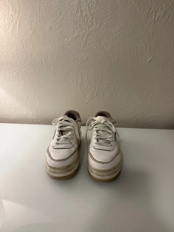 Reebok Tan Platform Reeboks - Image 2
