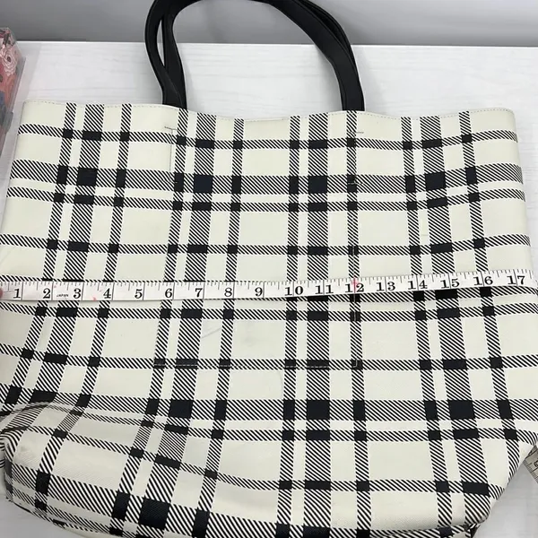 Plaid tote bag  - Image 9