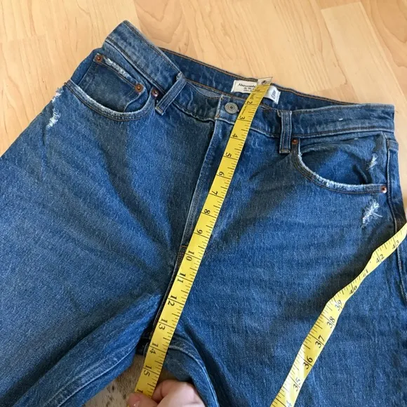 ABERCROMBIE & FITCH 90s Straight Ultra High Rise Jeans‎ Size 10/30 Short - Image 7