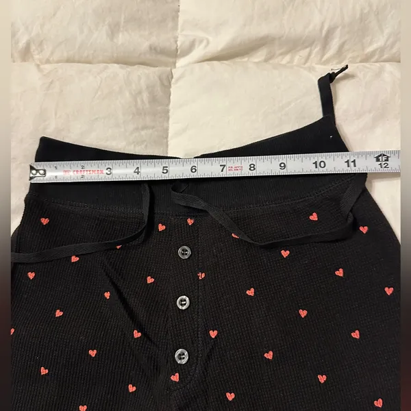 Plush Thermal Heart Pajama & Scrunchie Set - NWT - Size XS - Image 13