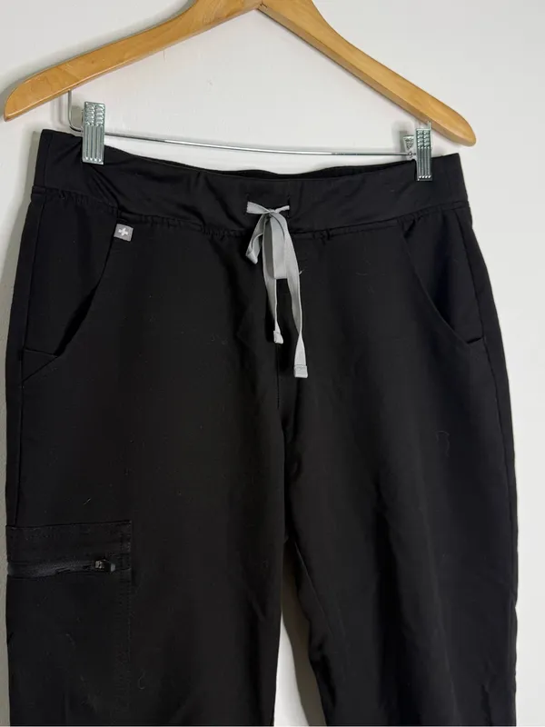 FIGS Zamora Jogger Scrub Pants Size M Black Technical Collection W1ASW2005 - Image 5