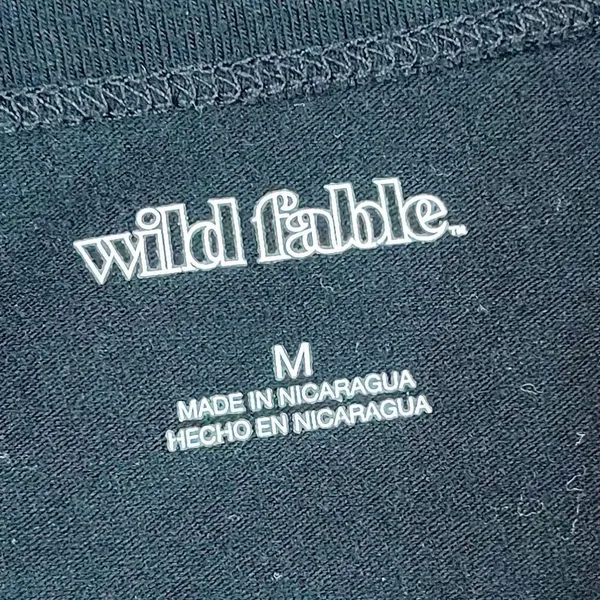 Wild Fable Black Short Shirt T-shirt Medium - Image 7